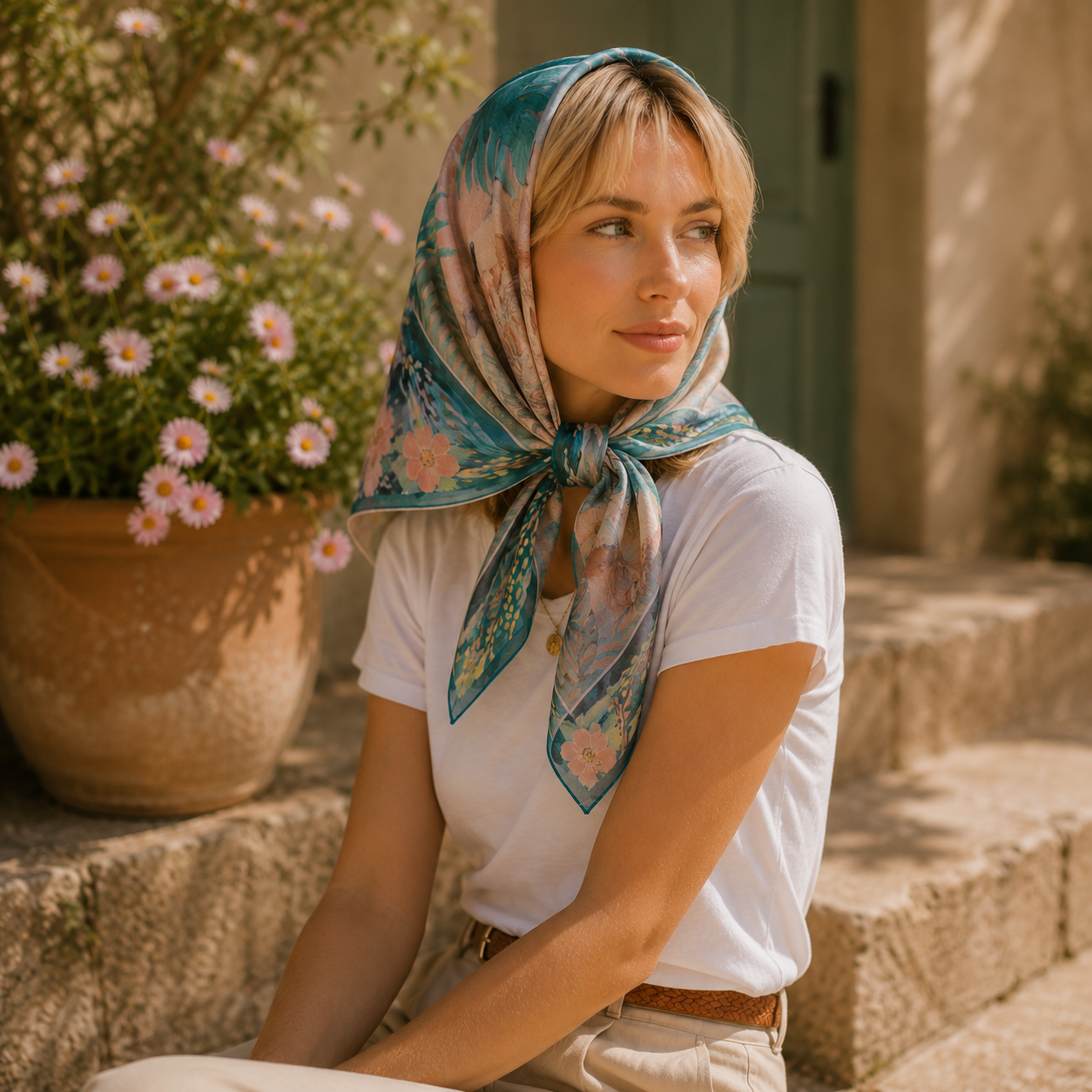 Elephants in India Scarf