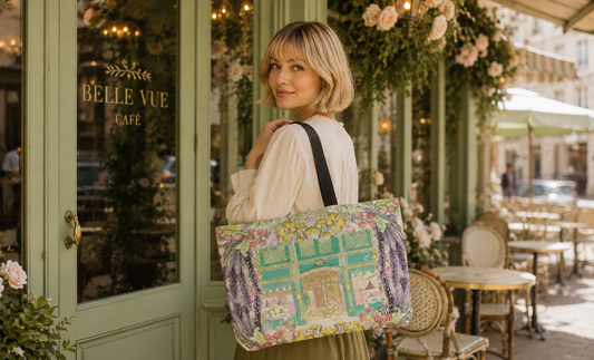 Laduree double sided print shopper