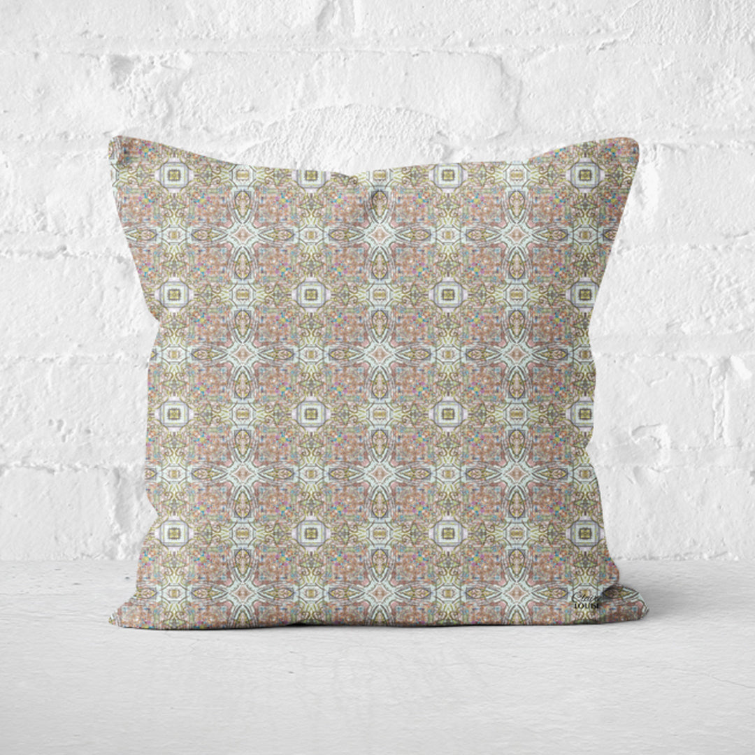 Classical Ethnic Ivory Buff Cushion