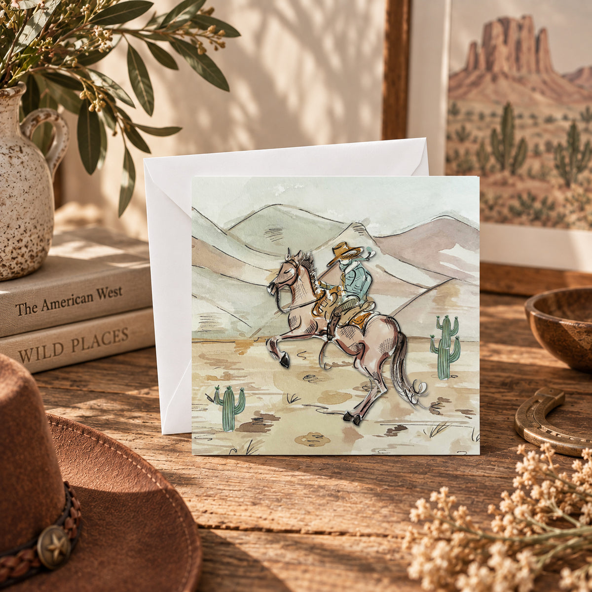Desert Rider Greeting Card - Packs of 6