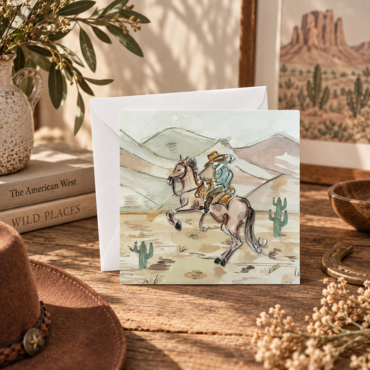 Desert Rider Greeting Card - Packs of 6