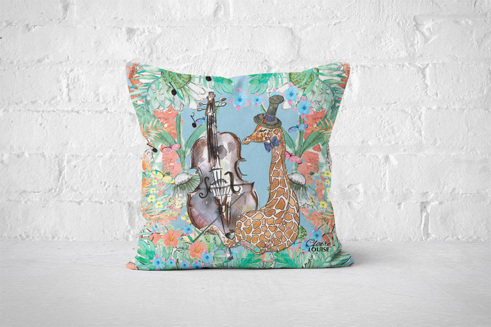 George The Giraffe Cushion