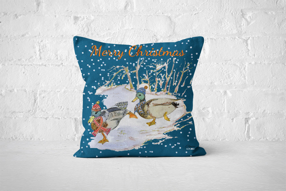 Christmas Ducks Cushion