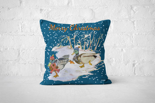 Christmas Ducks Cushion