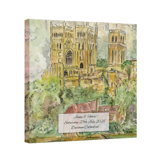 Durham Cathedral Wedding Canvas Print