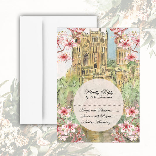Durham Cathedral in Bloom RSVP Card
