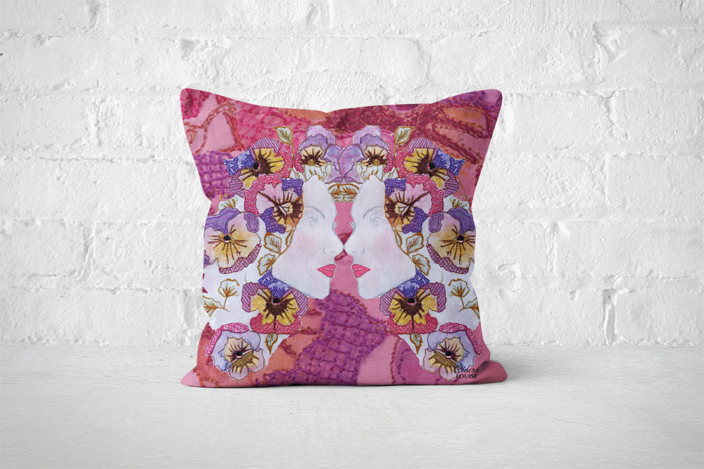 Pansy Lady Cushion