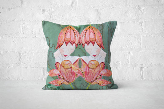 Tulip Lady Cushion