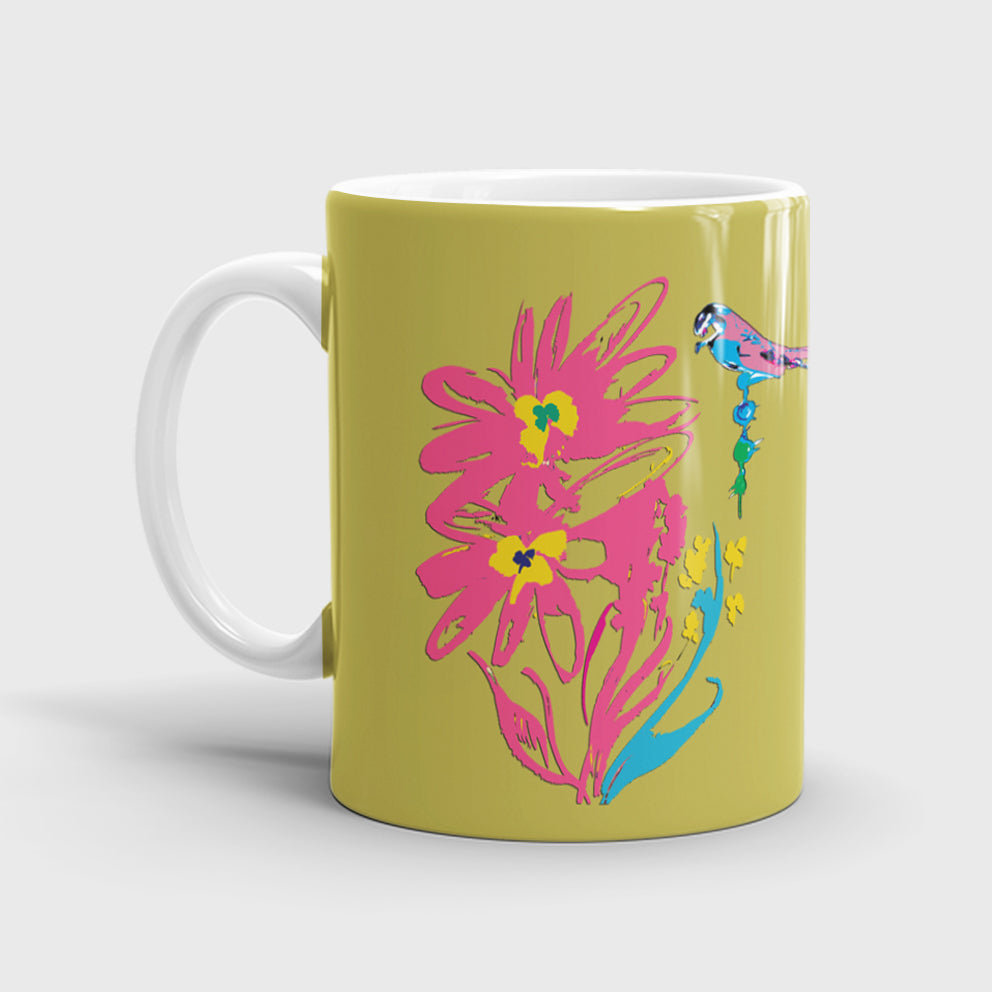 Flora Eosine Pink Ceramic Mug