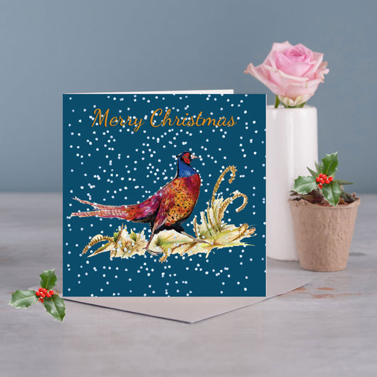Pheasant Christmas Card - Pack of 6