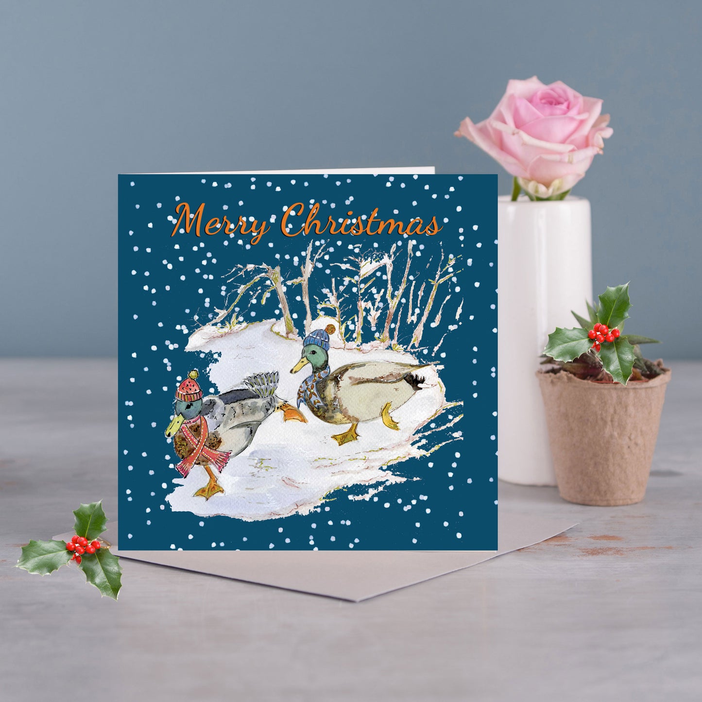 Ducks Christmas Card - Pack of 6