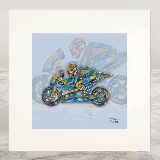 Fearless MotoGP Mounted Print