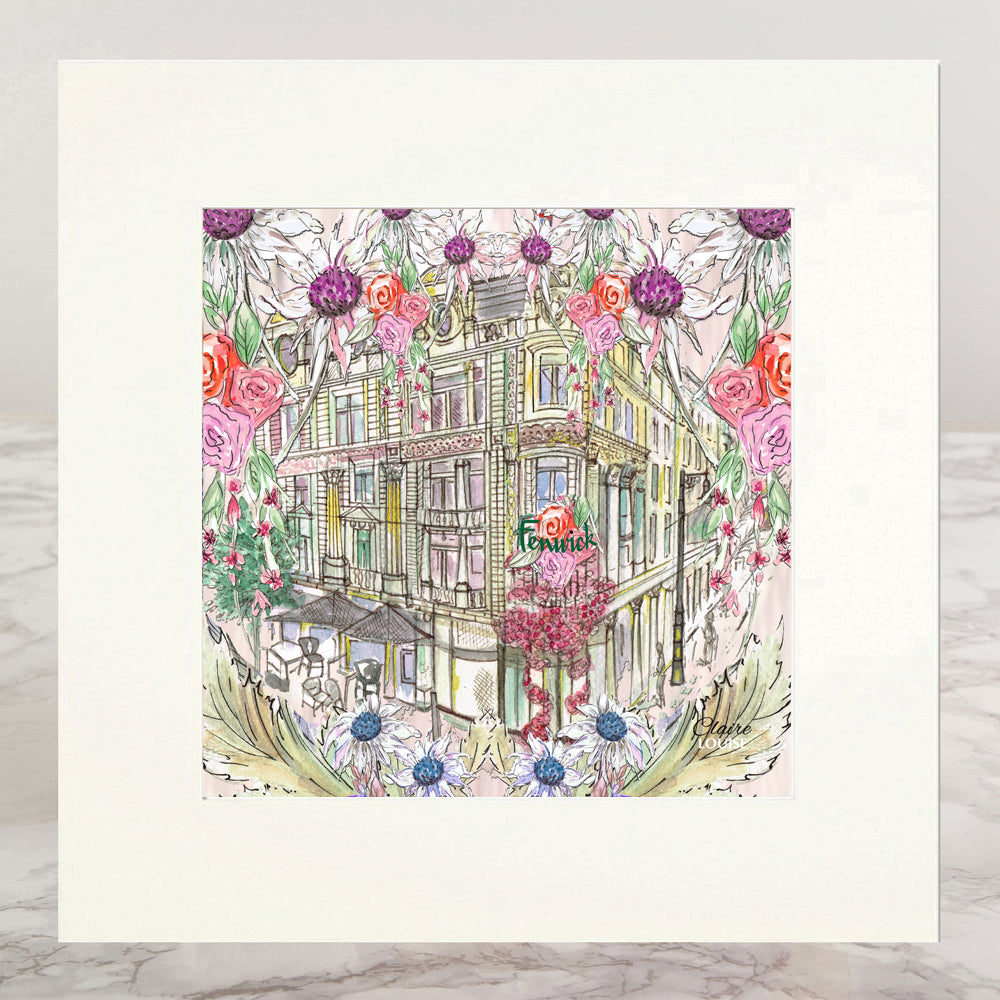Fenwick In Full Bloom Mounted Print