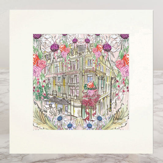 Fenwick In Full Bloom Mounted Print