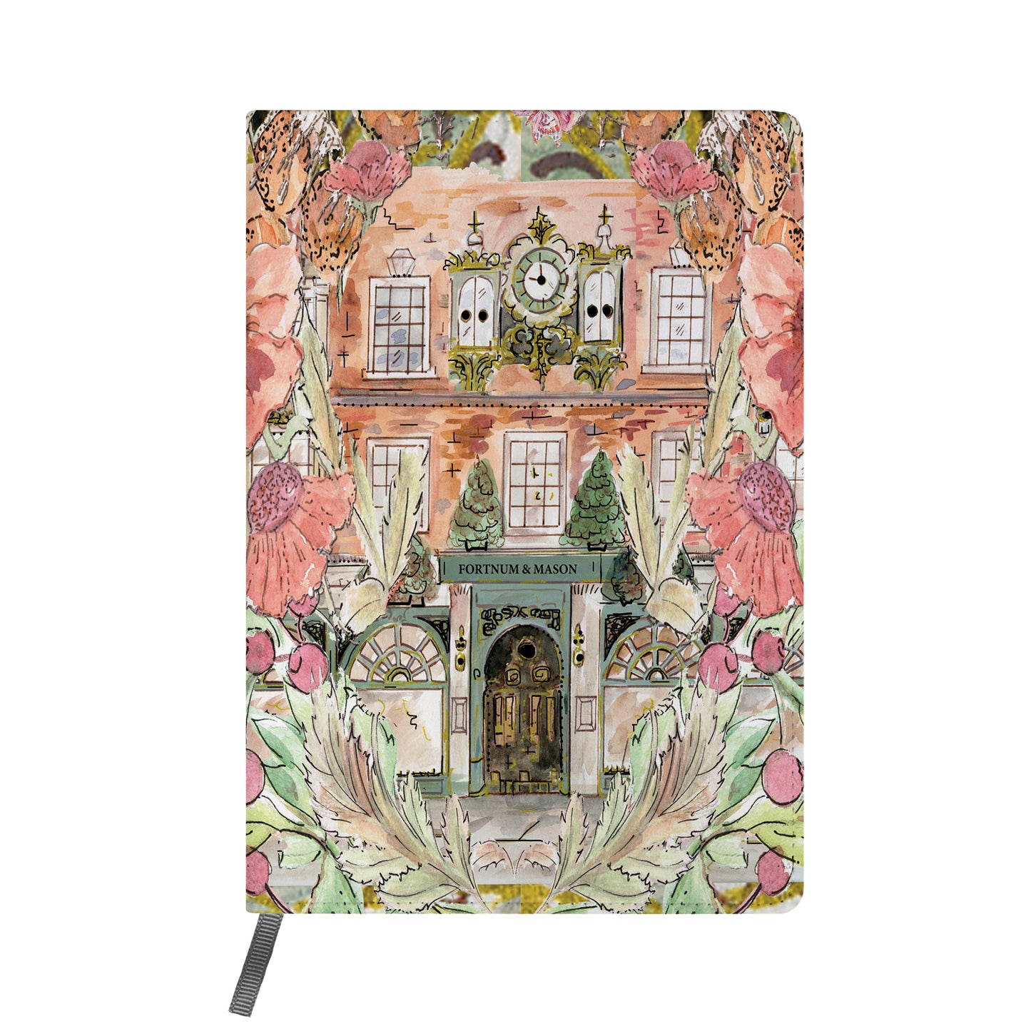 Fortnums In Full Bloom A5 Faux Leather Journal Notebook