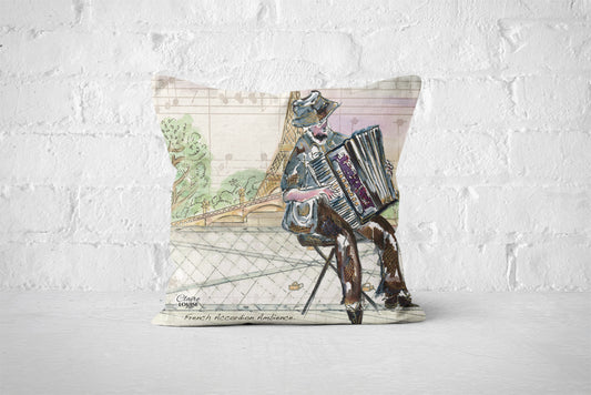 French Accordion Ambience Cushion