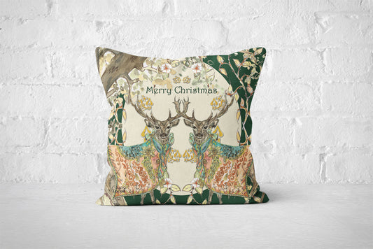 The Gentry Stag Xmas Cushion