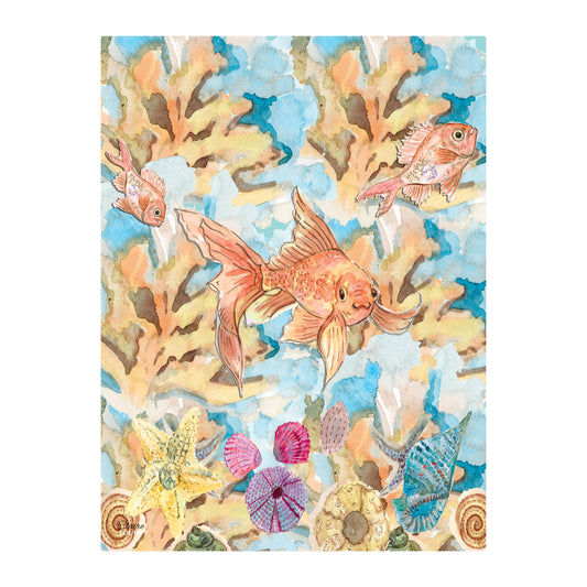 Goldfish Glass Wall Art