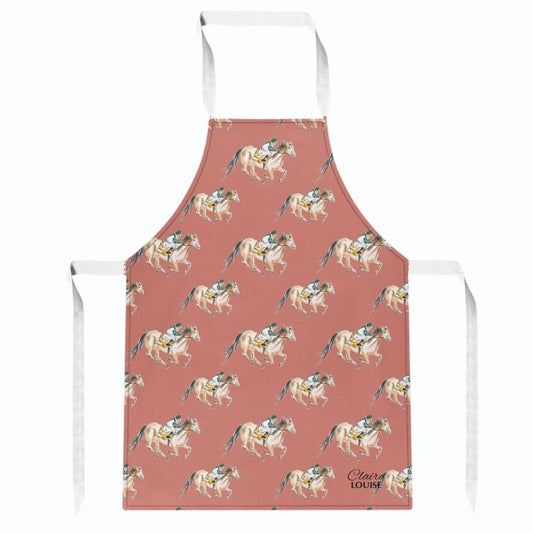 Horse Racing Kitchen Apron