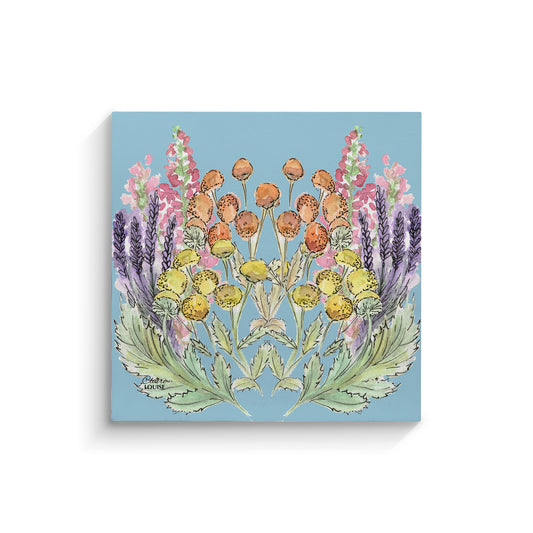 Powder Blue Bloom Canvas Print