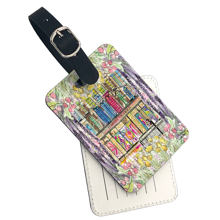 Harvey Nichols Floral Luggage Tag