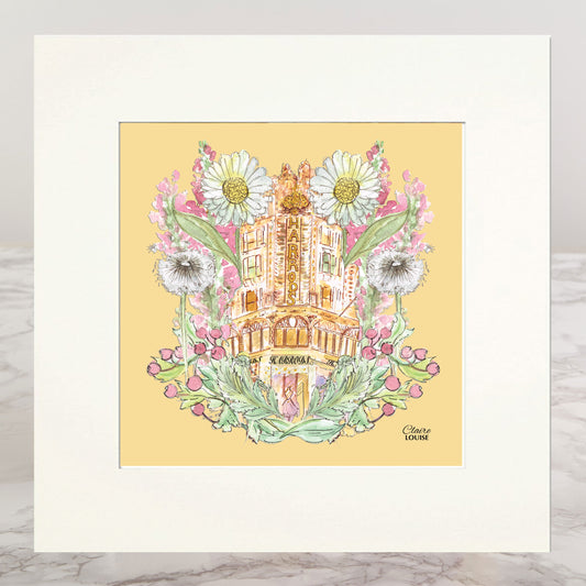 Harrods In Full Bloom Mounted Print