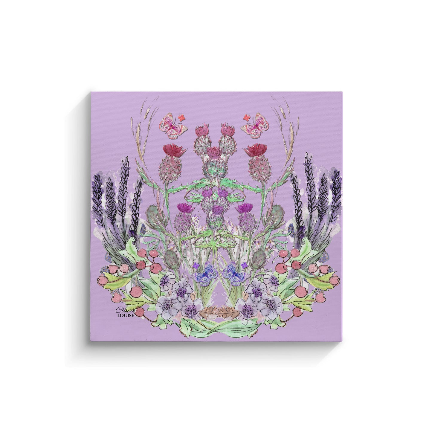 Thistle Bloom Canvas Print