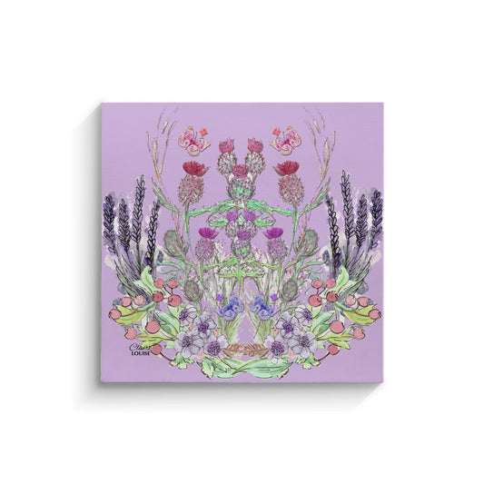 Thistle Bloom Canvas Print