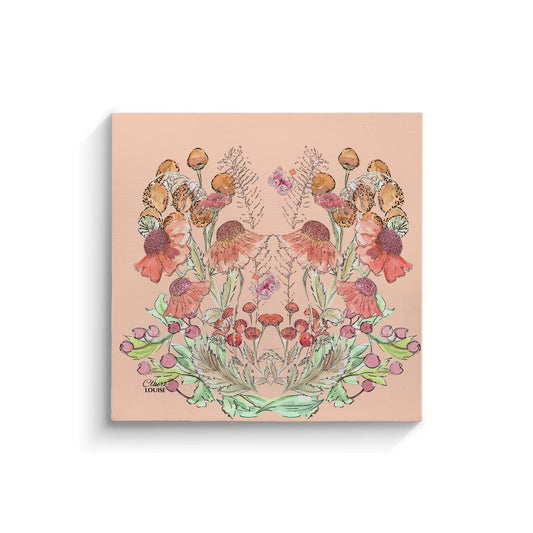 Peach Bloom Canvas Print