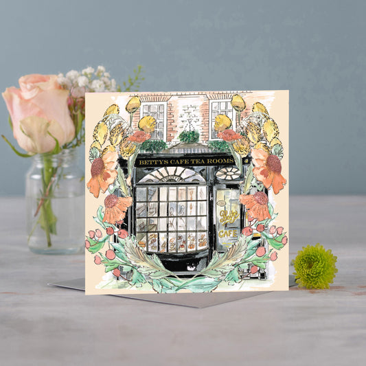Bettys In Full Bloom Greeting Card - Pack of 6