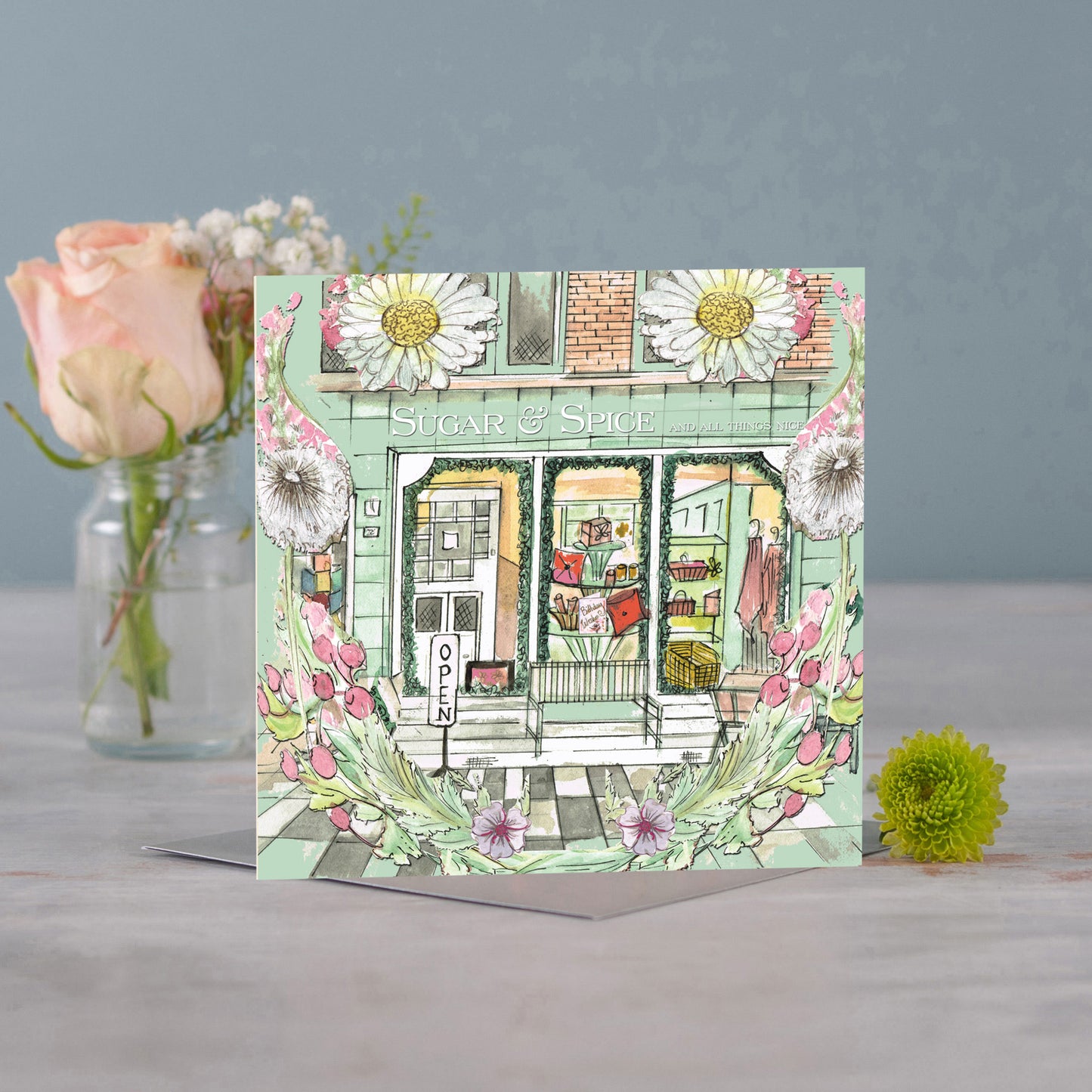 Sugar And Spice In Full Bloom Greeting Card - Pack of 6