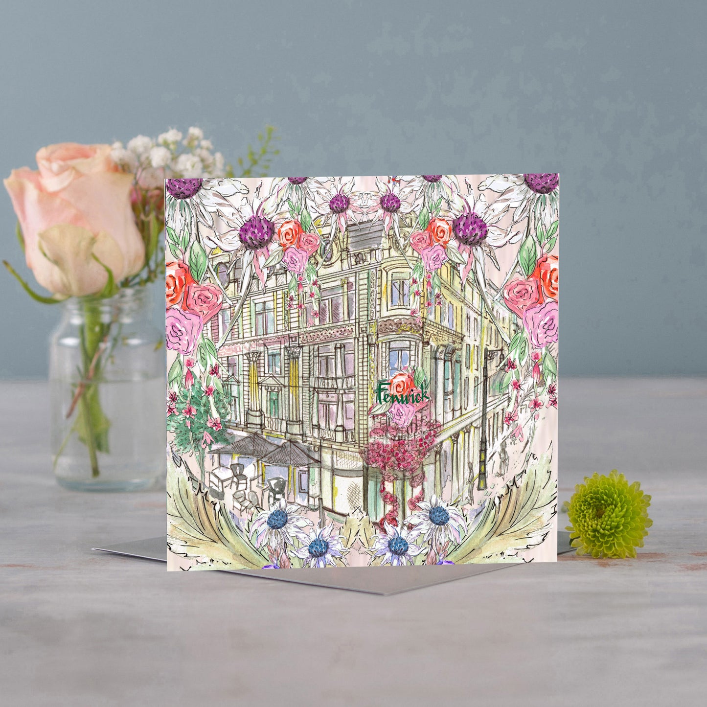 Fenwick In Full Bloom Greeting Card - Pack of 6