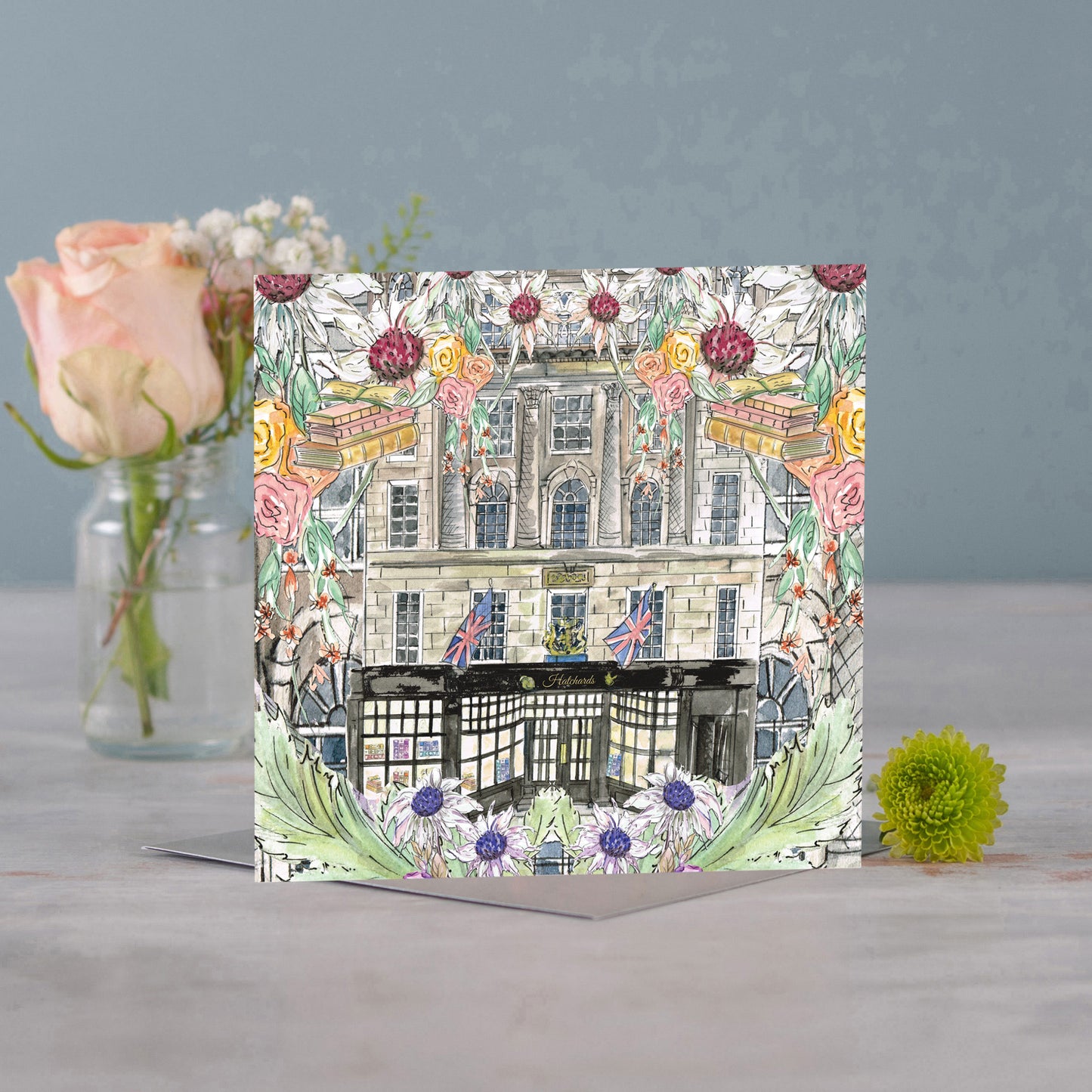 Hatchards In Full Bloom Greeting Card - Pack of 6