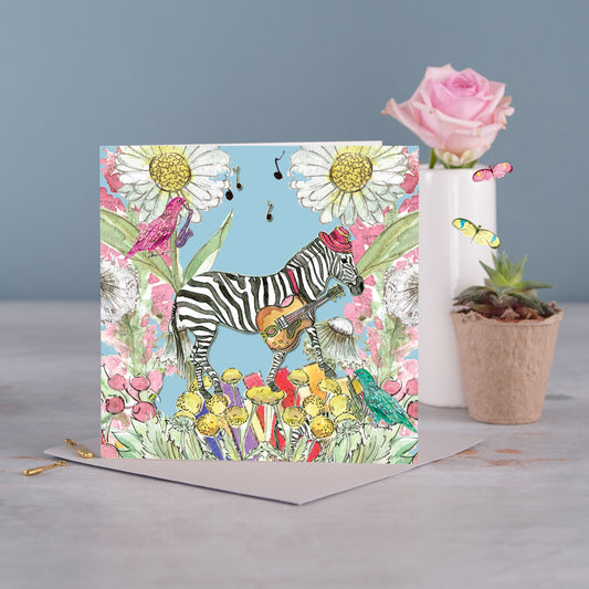 Ziggy The Zebra Greeting Card - Pack of 6