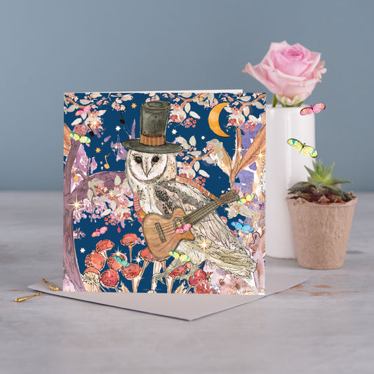 Ozzy The Owl Greeting Card - Pack of 6