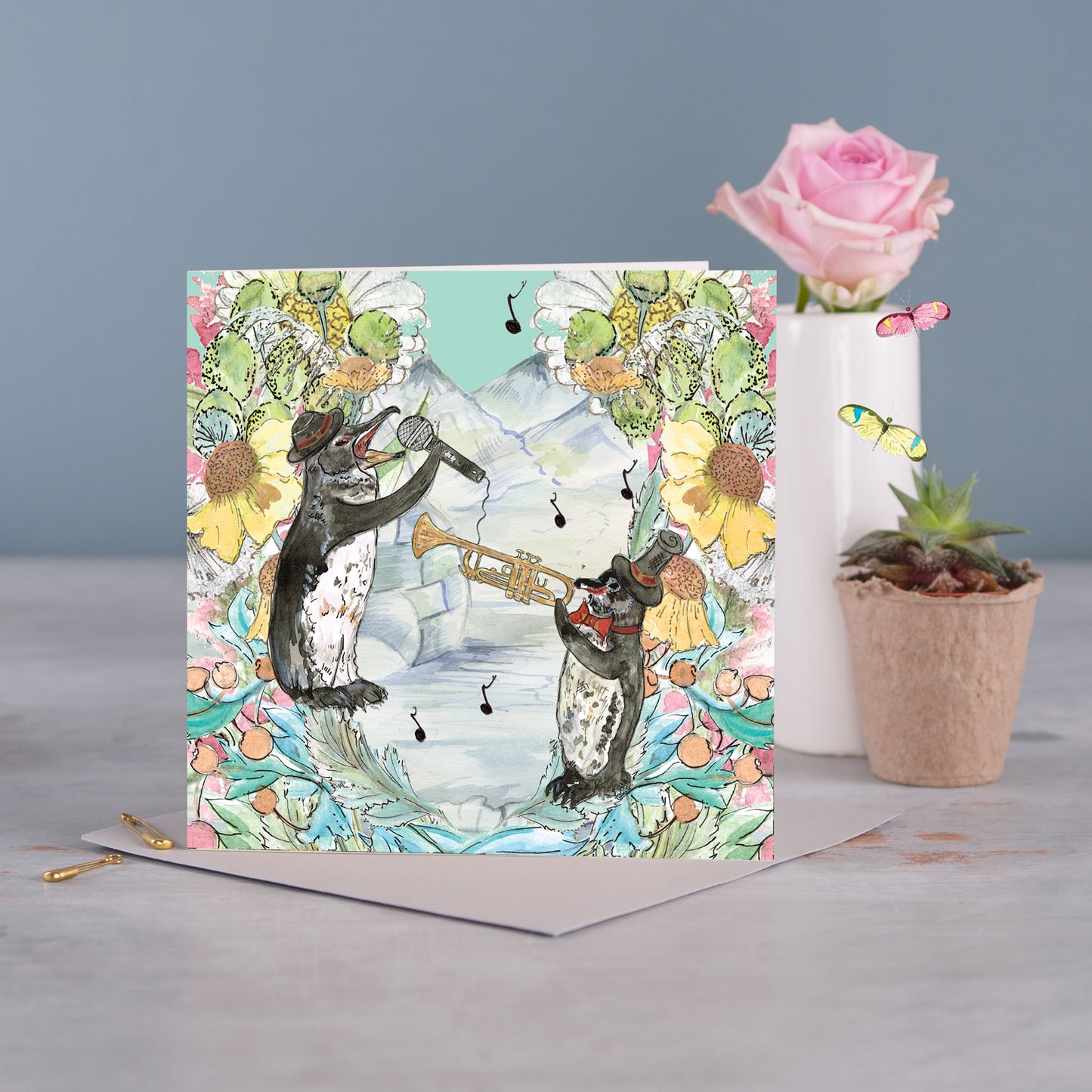 Pete The Penguin Greeting Card - Pack of 6