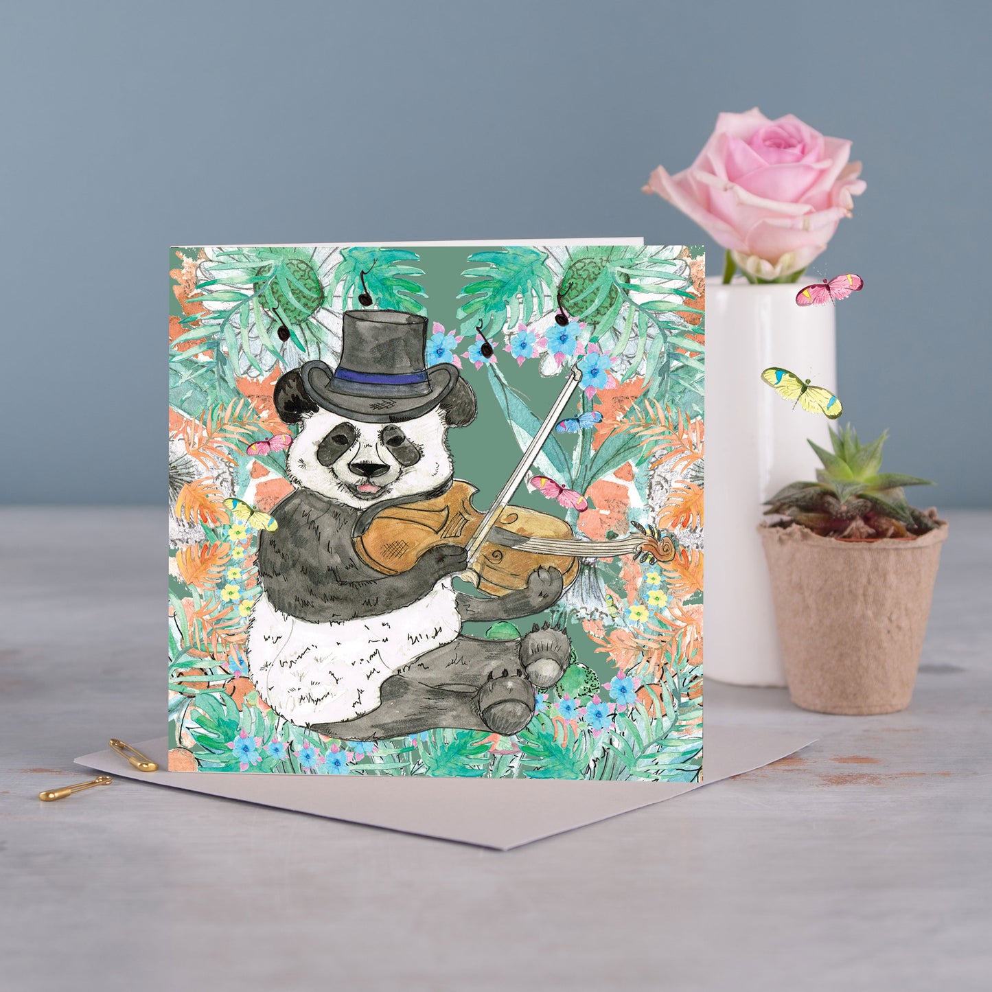 Phil The Panda Greeting Card - Pack of 6