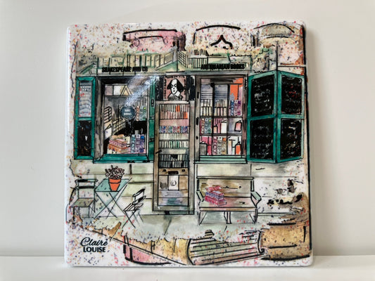 Shakespeare Bookshop Tile Coaster