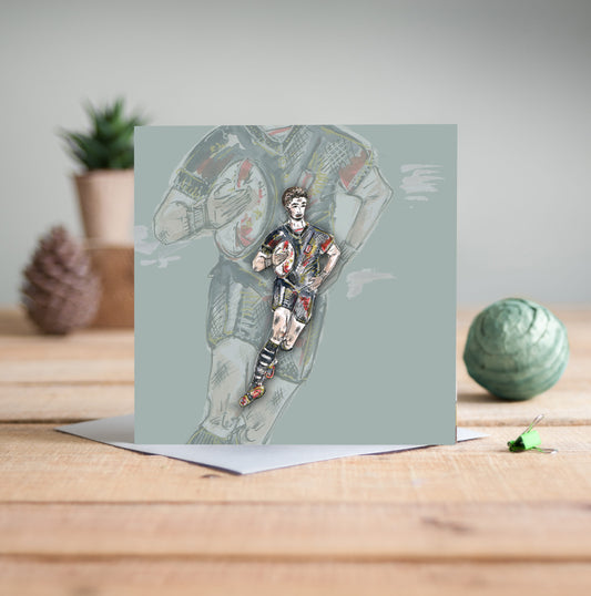 Rugby League Greeting Card - Pack of 6