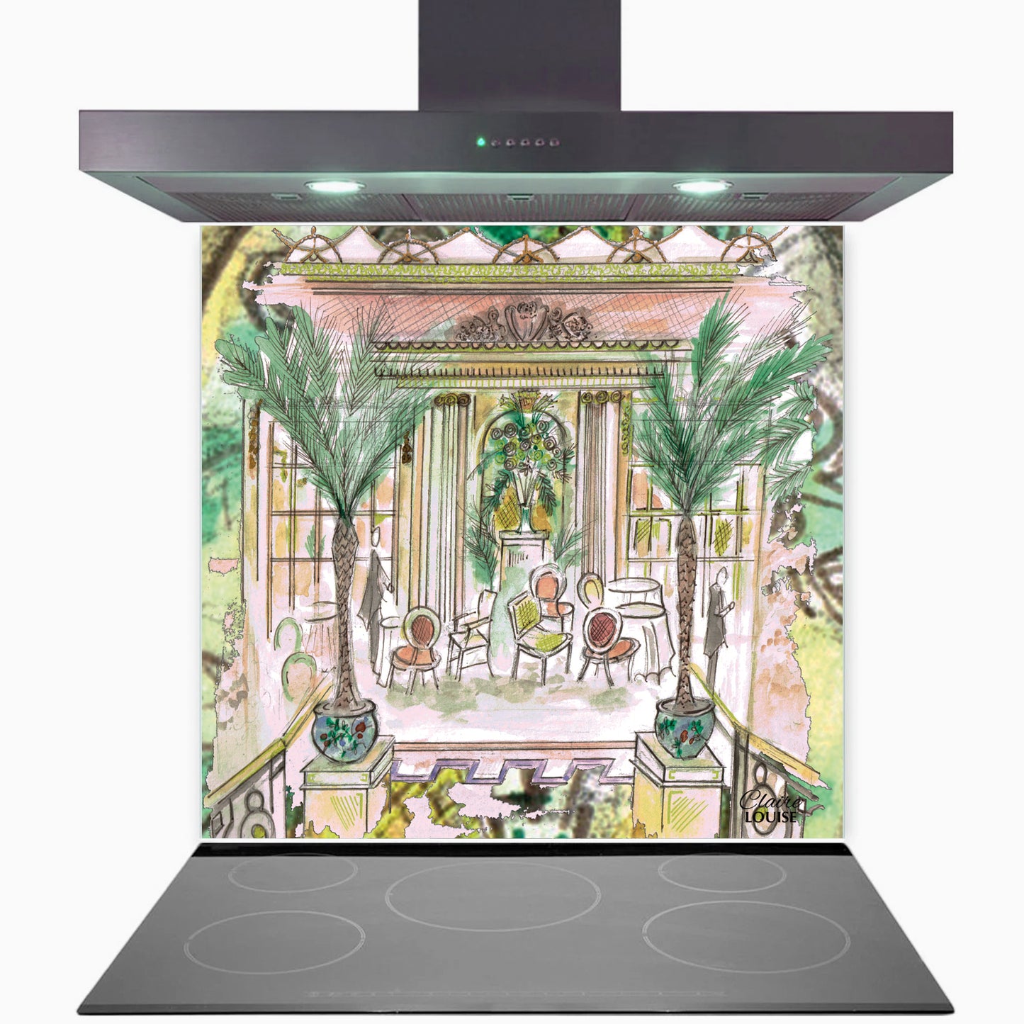 The Ritz Kitchen Glass Splashback
