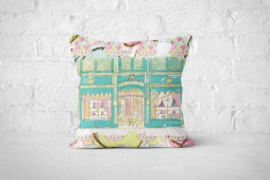 Laduree inspired shop window cushion