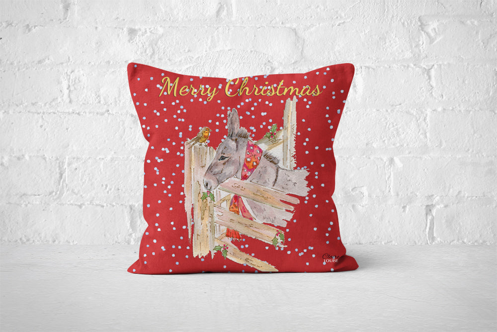 Christmas Donkey Cushion
