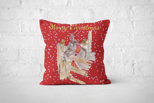 Christmas Donkey Cushion