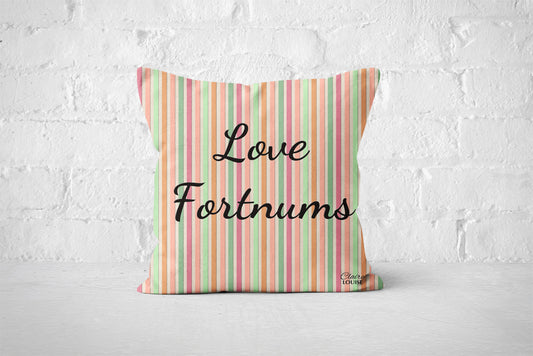 Love Fortnums Stripe Outdoor Cushion