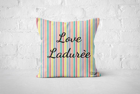 Love Laduree Stripe Outdoor Cushion
