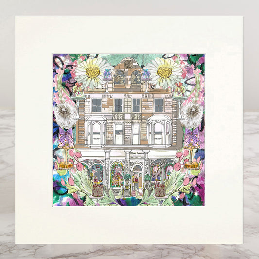 Mama Doreen's Emporium In Full Bloom Mounted Print