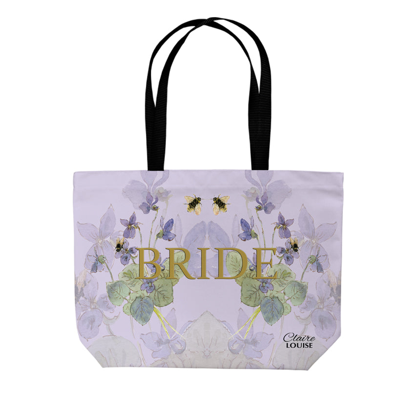 Morning Glories Bridal Tote Bag