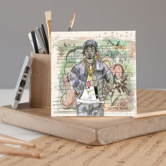 Let's Rap In The Bronx Greetings Card - Pack of 6