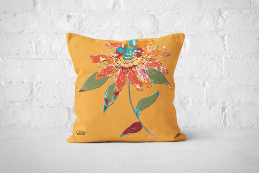 Mango Passion Flower Cushion