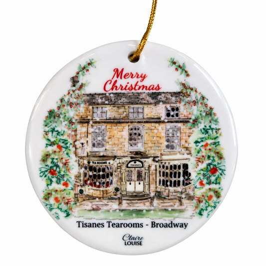 Tisanes Tea Rooms Fine Bone China Hanging Ornament